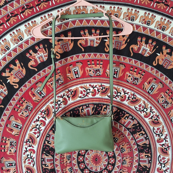 London Fog Collection Sage Green Small Crossbody Bag - Picture 4 of 16